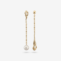 Sculpt Baroque Pearl Drop Earrings