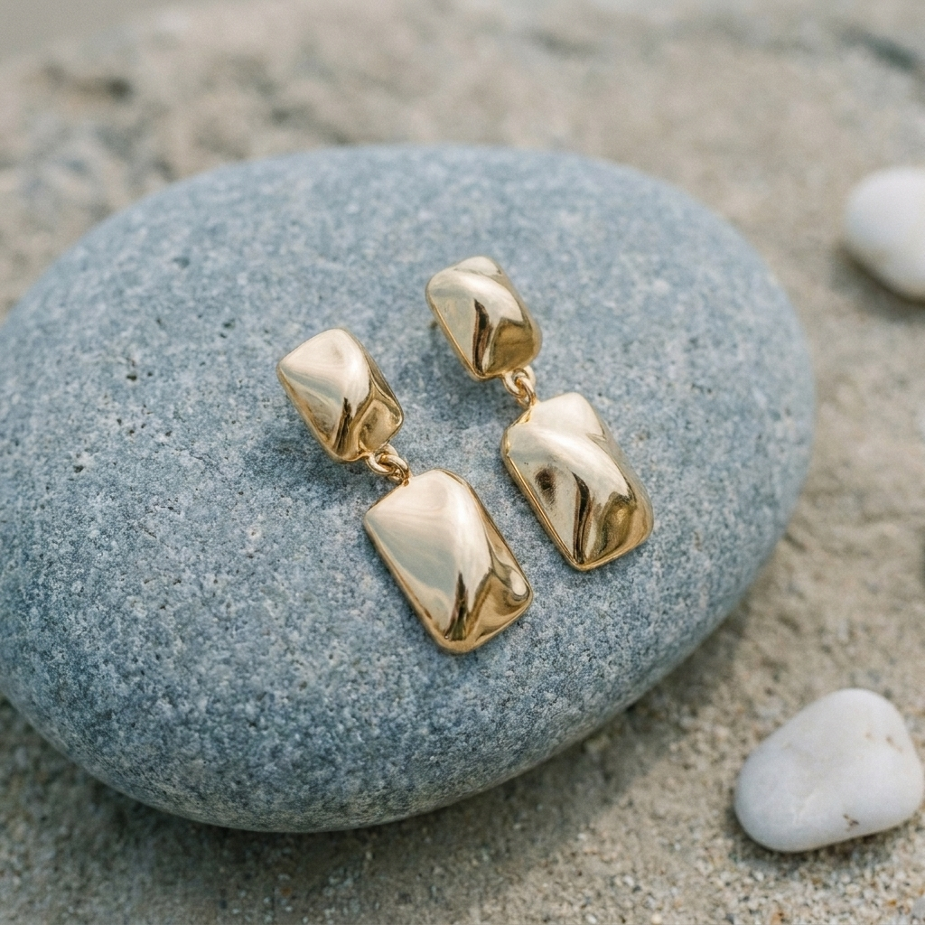 Modernist Drop Earrings