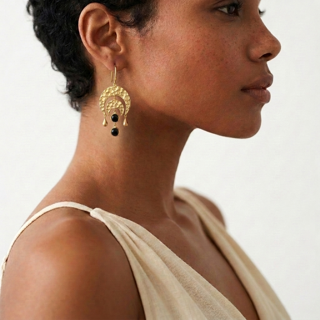Crescent Drop Earrings