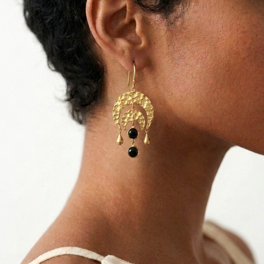 Crescent Drop Earrings